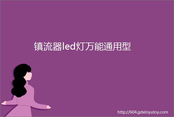 镇流器led灯万能通用型