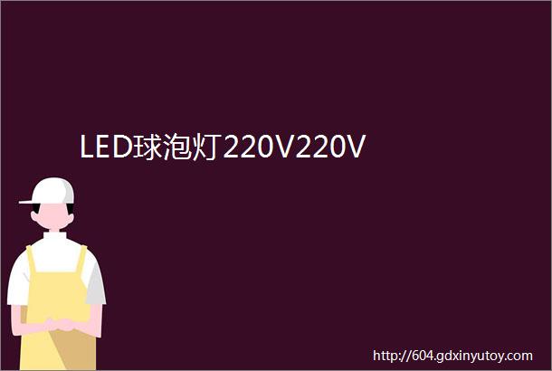 LED球泡灯220V220V